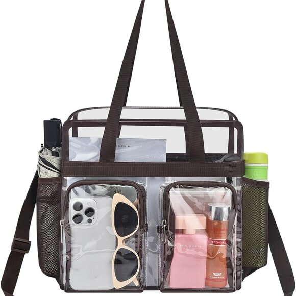Lightweight Clear PVC Bag 12x6x12 with Adjustable Strap - Ideal for Events - Picture 8 of 9